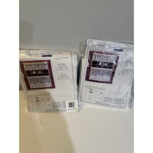 Heritage Lace Victorian Village Tier Curtains 60x30 White Pair